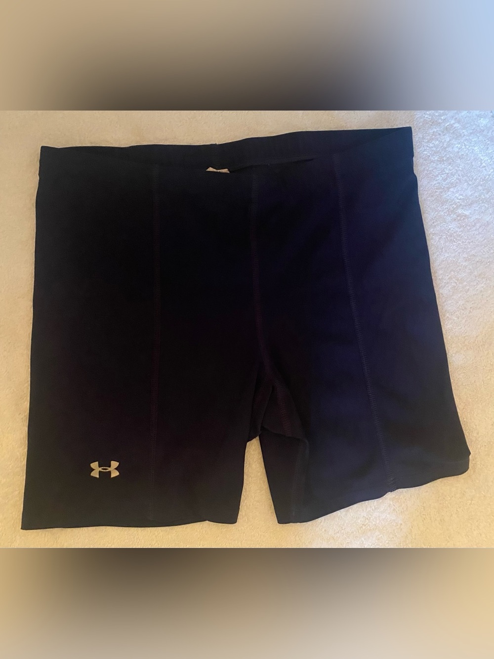 Under Armour HeatGear Compression Shorts Navy Blue Size Medium